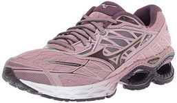 Mizuno Women's Wave Creation 20 Running Shoe, Woodrose - Plum Perfect, 8