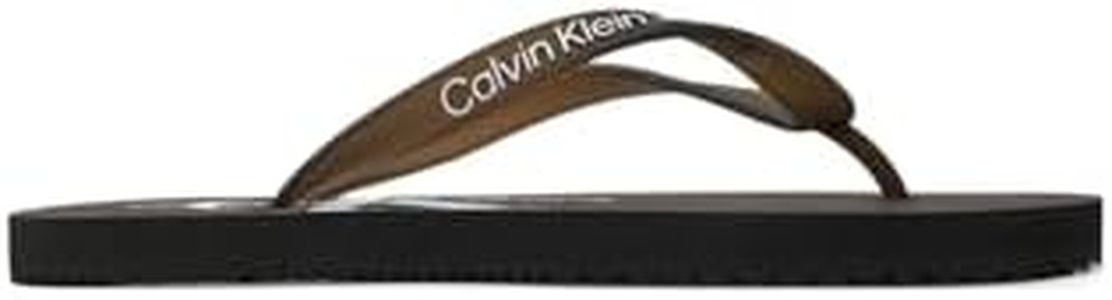 Calvin Klein Jeans Chanclas para Mujer Beach Sandal Sandalias, Negro (Black), 36