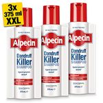 Alpecin Dandruff Killer Shampoo 3x 375ml | Effectively Removes and Prevents Dandruff | Hair Care for Men Made in Germany