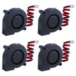 owootecc 4 Pcs 3D Printer Blower Fan 50mm Fan 5015 DC 12V Brushless Cooling Fan Oil Bearing 50x50x15mm Fan with 2 Pin Terminal for Humidifier (50 x 50 x 15mm)(50 x 50 x 15mm)