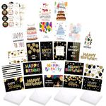 GeeRic Birthday Card with Envelopes 24 Pack, Blank Greeting Cards Multipack Funny Happy Birthday Cards Assortment for Women, Men, and Kids Card Pack