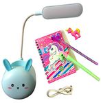 Le Delite Combo Unicorn Diary with Pen/Diary for Girls Kids/Cute Diary for Kids/Stylish Pen for Girls, Unicorn Pen, Unicorn Stationary, Unicorn lamp for Girls Birthday Combo Unicorn Set