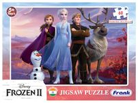 Frank Disney Frozen 2 Jigsaw Puzzle (60 Pieces) for Kids Above 5+ Years - Fun & Challenging Brain Booster Games - Educational Puzzle for Focus and Memory -11552