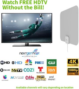 Mohu Leaf Indoor TV Antenna – HDTV, Compact, Easy Install