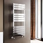 ELEGANT 1200 x 500 Chrome Flat Panel Heated Towel Rail Bathroom Radiator