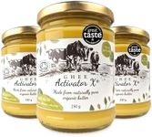 Organic Ghee 750g (3 x 250g Pack) | Free Range, Grass Fed English Butter | Clarified Ayurveda | Activator X: Rich in Vitamins A, D3, E, K2 & Zinc | Vegetarian Friendly