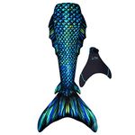 Fin Fun Atlantis Mermaid Skin, Monofin Included, Adult Small, Sea Dragon