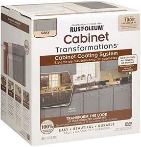 Rust-Oleum 302137 Transformations Cabinet Refinishing Kit, 143 Fl Oz (Pack of 1), Gray