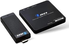 OREI Wireless HDMI Transmitter & Receiver - Extender Full HD 1080p Wirelessly Upto 100 Ft with Dongle - Perfect for Streaming, Laptops, PC, Media and More