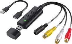 DIGITNOW Video Capture Card Device, USB2.0 Adapter Audio Grabber VHS VCR TV to DVD Converter for Windows PC