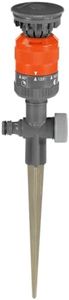 Arroseur circulaire Vario Comfort de Gardena : arroseur pulvérisateur pour un arrosage uniforme, pour des surfaces jusqu'à 225m², portée 8,5 m, réglage de secteur à 7 niveaux de 90° à 360° (1949-20)
