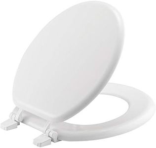 Bemis 400TTA000 Economy Molded Wood Round Toilet Seat, White