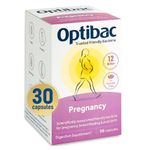 Optibac Probiotics Pregnancy - 12 Billion CFU & FOS Fibres, Vegan Probiotic Supplement for Pregnant & Breastfeeding Women, 30 Capsules