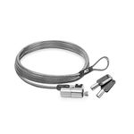 ACT Laptop lock security cable 2m, Keyed cable, Nano slot notebook lock, Swivel lock head, Laptop lock HP, Portable anti-theft cable - AC9030