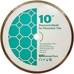 10" Diamond Saw Blades for Porcelain Tiles, Ceramic Tiles, and Stone Tile, 5/8" Arbor