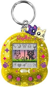 Giga Pets CompuKitty & StarCat Electronic Virtual Pet Toy, 2 Pets 1 Device, New Glossy Housing Shell, Classic 90s CompuKitty, 3D Pet Live in Motion