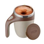 7Seas Battery Power Washable Self Stirring Cup for Coffee Tea Hot Chocolate Protein Powder // Automatic Magnetic Stirring Mug // Self Stirring Automatic Mixer Cup with Lid(1pcs)(Multicolor)