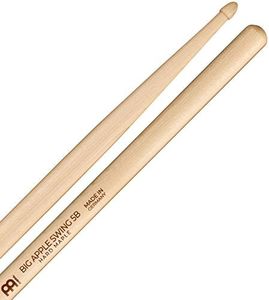 Meinl Stick & Brush Drum Sticks – Big Apple Swing 5B – Small Acorn Tip – Long Taper – Weight and Pitch Matched – 0.6 inch Diameter – Drum Kit Accessories, Hard Maple Wood (SB124)