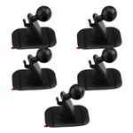 MYLERCT Pack of 5 Ball Head Base Accessories, Mobile Phone Holder for Car, Mobile Phone Holder, Car Sticking, for Most Car Phone Holders (Black)