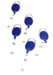 RangTeq I. D. Card Retractable Holder Oval Badge Yo Clip (Blue)-5 Pieces