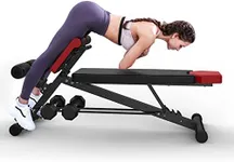 Finer Form Multi-Functional Bench for Full All-in-One Body Workout – Versatile Exercise Equipment for Hyper Back Extension, Abdominal Routines, Decline Bench, Flat Bench or Bench Press. Outstanding Fitness Equipment for Your Home Gym