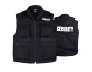 BACKBONE Mens Womens Unisex Army Style Uniform Security Vest - Black -Size L