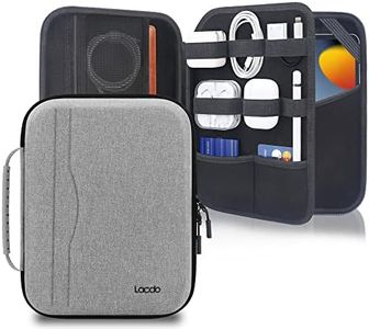 Lacdo Hard Tablet Sleeve Carrying Case for 11 inch iPad Pro M4 / 11 inch iPad Air M2 / 10.9 inch iPad / 10.2" iPad / 10.9" iPad Air / 10.5 iPad Pro Air, Galaxy Tab A9+ 11" Protective Storage Bag, Gray