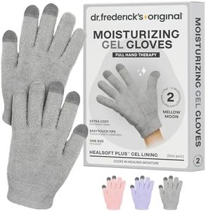 Dr. Frederick’s Original Moisturizing Gel Gloves – Deep Moisturizing and Fast Relief for Dry Hands – Touchscreen-Friendly – Mango Butter, Shea Butter, Jojoba, & Coconut Oil (Mellow Moon)