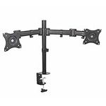 Kantek Height Adjustable Articulating Monitor Arm for Dual Monitors, Black (MA220)