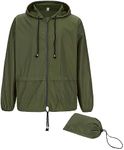 Durio Packable Rain Jacket for Men 