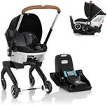 Gold Shyft DualRide with Carryall Storage Infant Car Seat and Stroller Combo (Moonstone Gray)