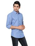 SHIRT THEORY Blue Striped Cotton Full Sleeves Casual Shirt II Premium Cotton Shirt II Stylish Shirt for Men II Latest Men Casual Shirt II Luxury Shirts ||