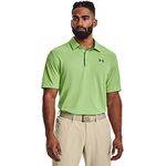 UNDER ARMOUR mens Tech Golf Polo ,Club Purple (530)/Pitch Gray,Small