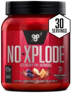 BSN N.O.-XPLODE Pre Workout Powder, Energy Supplement for Men and Women with Creatine and Beta-Alanine, Flavor: Fruit Punch, 30 Servings