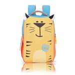 uppercase 18L Sprout 04 | School Bag with Puffy Ears 2 Full Access Compartment| Well padded Shoulder Strap Name Tag, Organiser & Plush Charm Inside |For Girls & Boys| 750 Days Warranty(Orange)