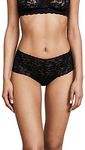 Hanky Panky Women's Retro Thong Panty, Black, One Size