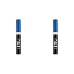 Collection Cosmetics Fast Stroke Defining Lash Mascara, Volumising and Curling, 9ml, Blue (Pack of 2)