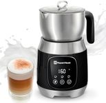 Maestri House Milk Frother, Variable Temp and Froth Thickness Milk Frother and Steamer, 21OZ/600ML Smart Touch Control Milk Warmer, Dishwasher Safe, Memory Function for Latte Cappuccino Hot Chocolate
