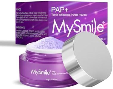 MySmile Pap Natural Mint Non-Sensitive Teeth Whitening Powder Cavity Prevention Little Foam for Cleaning Tooth Fresh Breath Care Oral Alternative Fluoride Free Toothpaste -1.04 oz (Bright Purple)
