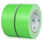 BOMEI PACK Green Duct Tape, Heavy Duty Strong Industrial Grade Color Duct Tape 9.0 mil x 1.88inch x 30yds for Packing and Repairing