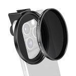 72mm Phone ND Filter Mount Lens Filter Adapter with Cold Shoe Mount, Compatible with Different Effects 72mm Round Camera Filters, Compatible with iPhone 13 14 15 Pro Max Plus Samsung