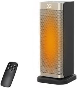 2000W Ceramic Tower Heater, Portable Electric Space Heater with Remote Control,3 Modes Adjustable, 12H Timer, 75° Oscillation, Overheat & Tip-Over Protection, Portable Heater for Office Home (AU plug)
