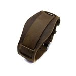 G1040 - soft thin handmade leather watch strap with bund pad unstitched 18 mm 16mm lugs retro style design