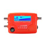 2 in 1 Satellite and TV Signal Finder LCD Digital Satellite Finder Portable TV Antenna Signal Strength Meter Signal Finding Meter with Compass Alarm Buzzer