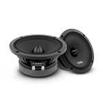 DS18 PRO-ZXI6.4BM 6.5" Pro Audio Midrange Loudspeaker with Bullet - 600W Max 300W RMS 4 Ohms - Premium Quality Audio Door Speakers for Car or Truck Stereo Sound System - 2 Speakers