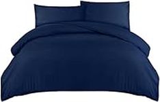 Utopia Bedding King Size Duvet Cover - Soft Microfibre Polyester with Pillow cases - Quilt Cover Set (Navy)