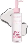 The Face Shop Rice Water Bright Light Facial Cleansing Oil, Daily Makeup Remover, Oil Cleanser, Vegan, Korean Skin Care with Jojoba Oil, Face Pore Cleanser, 150ml