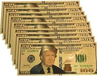 Trump Dollar Bills, President Donald Trump Bank Note for Collectors Republican, 10pc 100, Medium