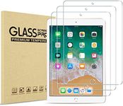 ProCase iPad 9.7 Screen Protector 2018/2017, Tempered Glass Screen Film for iPad 9.7 Inch 2018 2017,iPad Pro 9.7, iPad Air 2 / iPad Air -3 Pack