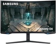 Samsung Odyssey G6 LS32BG650EUXXU 32" Curved Smart Gaming Monitor with Speakers - QHD 2560x1440, 240Hz, 1ms, Speakers, HDMI 2.1, Full Smart Platform, Freesync Premium Pro, Height Adjust